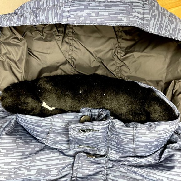 Penfield Staple Hanford Down Detachable Hood Bomber Jacket Digicamo '15 Blue NEW - Picture 4 of 13